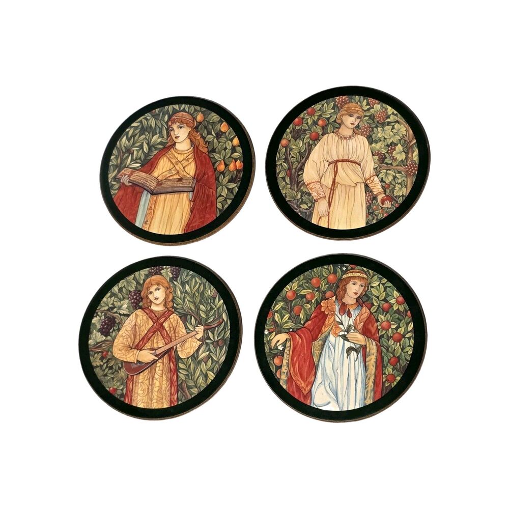 SET Past Times Acrylic Finish 4 Place Mats & 4 Coasters - William Morris Designs - Picture 3 of 4